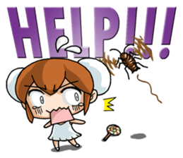 interesting Chinese girl sticker #4279283