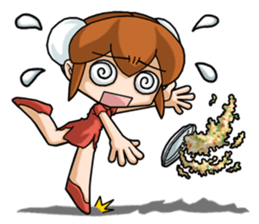 interesting Chinese girl sticker #4279286