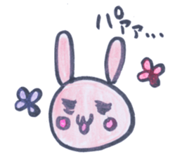 Rabbit and caterpillars sticker #4279368