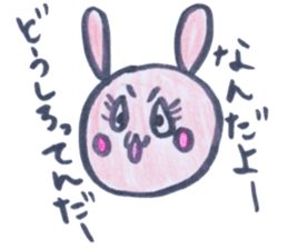 Rabbit and caterpillars sticker #4279376