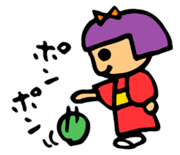 Japanese-style room child SAKURA sticker #4280382