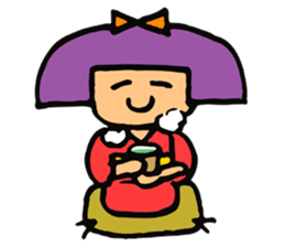 Japanese-style room child SAKURA sticker #4280395