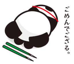 panda-samurai sticker #4280611