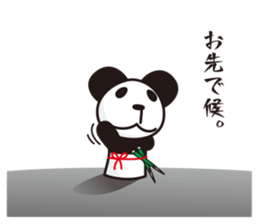 panda-samurai sticker #4280613