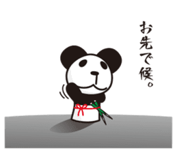 panda-samurai sticker #4280613