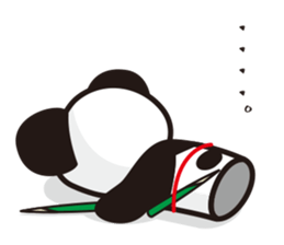 panda-samurai sticker #4280616