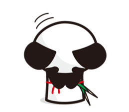 panda-samurai sticker #4280617