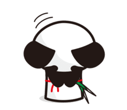 panda-samurai sticker #4280617