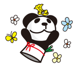 panda-samurai sticker #4280622