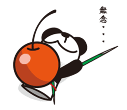 panda-samurai sticker #4280627
