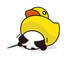 panda-samurai sticker #4280639