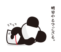 panda-samurai sticker #4280640