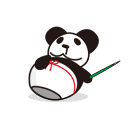 panda-samurai sticker #4280645