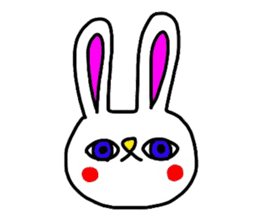 Ritsuko-chan and cat and rabbit sticker #4280668
