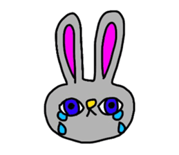 Ritsuko-chan and cat and rabbit sticker #4280669