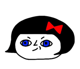 Ritsuko-chan and cat and rabbit sticker #4280679