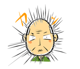 little, fret old man sticker #4281308