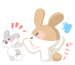Good friend rabbit. sticker #4281486