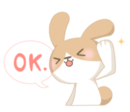 Good friend rabbit. sticker #4281497