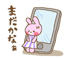 Cool cat and friendly rabbit sticker #4281923