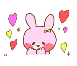 Cool cat and friendly rabbit sticker #4281943