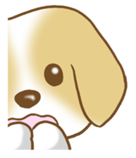 Polite words dog sticker #4282026