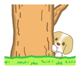 Polite words dog sticker #4282030