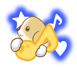 Polite words dog sticker #4282031