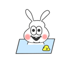 Thick rabbit4. sticker #4282233