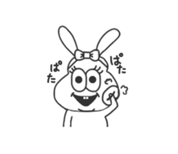 Thick rabbit4. sticker #4282235