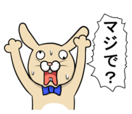comical rabbit/talk ver. sticker #4282507