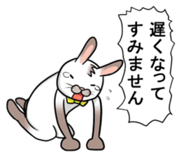 comical rabbit/talk ver. sticker #4282515