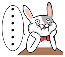comical rabbit/talk ver. sticker #4282516