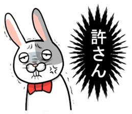 comical rabbit/talk ver. sticker #4282535