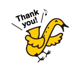 SAXOPHONE BIRD 2 sticker #4282900
