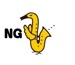 SAXOPHONE BIRD 2 sticker #4282906