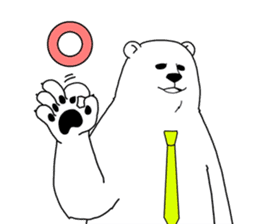 The polar bear which nods sticker #4283504