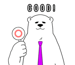 The polar bear which nods sticker #4283510