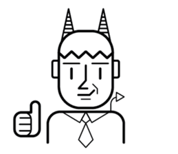 DEVIL OFFICE BOY sticker #4283856