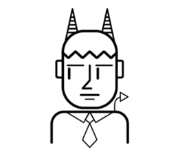 DEVIL OFFICE BOY sticker #4283858