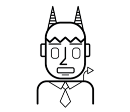 DEVIL OFFICE BOY sticker #4283859