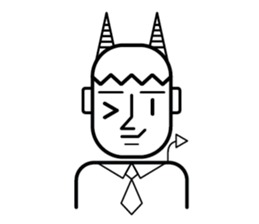 DEVIL OFFICE BOY sticker #4283860