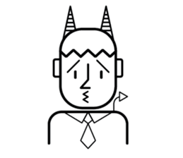 DEVIL OFFICE BOY sticker #4283862