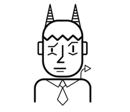 DEVIL OFFICE BOY sticker #4283863