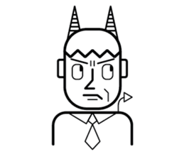 DEVIL OFFICE BOY sticker #4283866