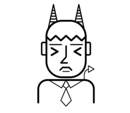 DEVIL OFFICE BOY sticker #4283867