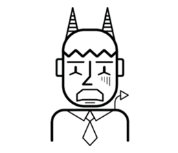 DEVIL OFFICE BOY sticker #4283868
