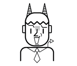 DEVIL OFFICE BOY sticker #4283869