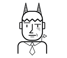 DEVIL OFFICE BOY sticker #4283870