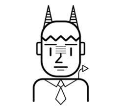 DEVIL OFFICE BOY sticker #4283871